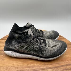Nike Free RN Flyknit Shoes Mens Size 11 Oreo Running Comfort Walking Gym Sneaker